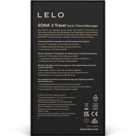 LELO SONA 2 TRAVEL MASAJEADOR SONICO DE CLITORIS ROSA