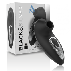 BLACKSILVER DRAKE DELUXE SUCKING VIBE SILICONA RECARGABLE NEGRO 2