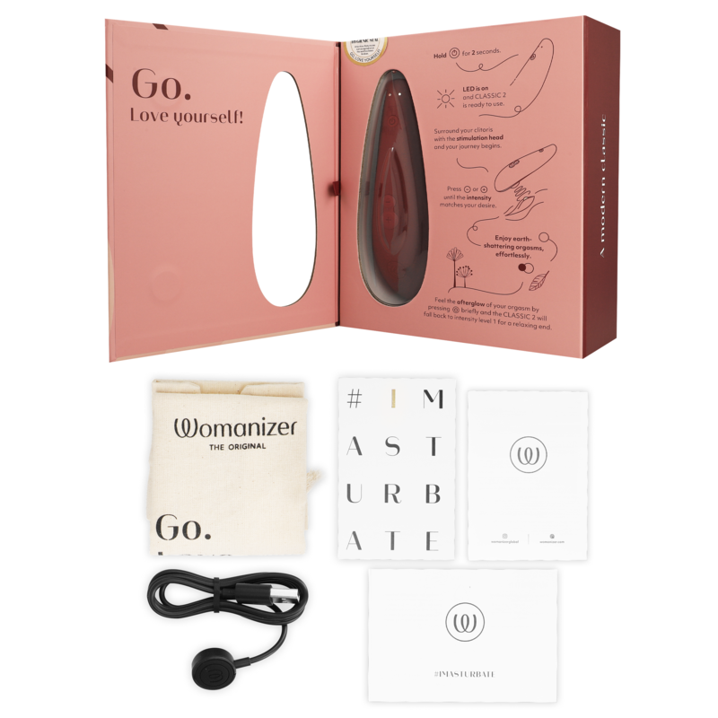 WOMANIZER CLASSIC 2 ESTIMULADOR DE CLITORIS BURDEOS