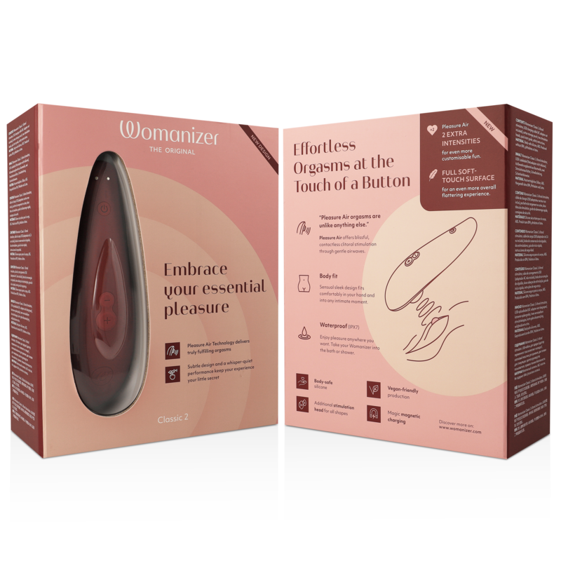 WOMANIZER CLASSIC 2 ESTIMULADOR DE CLITORIS BURDEOS