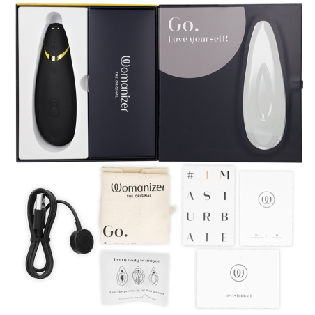 WOMANIZER PREMIUM 2 ESTIMULADOR DE CLITORIS NEGRO