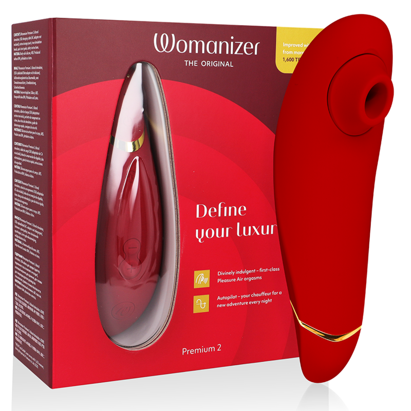 WOMANIZER PREMIUM 2 ESTIMULADOR DE CLITORIS BURDEOS