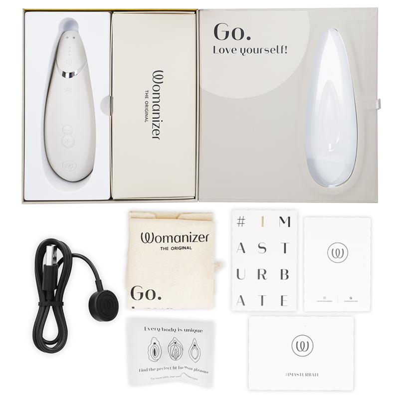 WOMANIZER PREMIUM 2 ESTIMULADOR DE CLITORIS GRIS