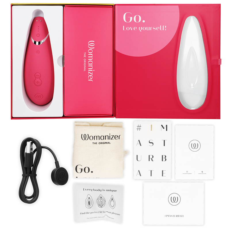 WOMANIZER PREMIUM 2 ESTIMULADOR DE CLITORIS FRAMBUESA