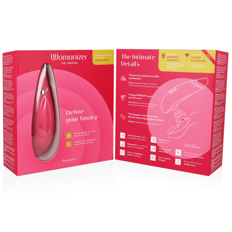 WOMANIZER PREMIUM 2 ESTIMULADOR DE CLITORIS FRAMBUESA