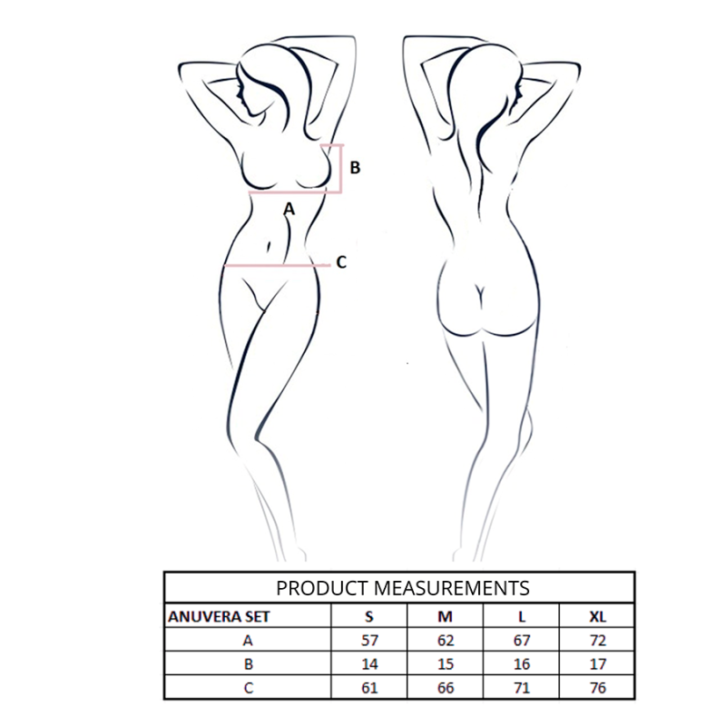 PASSION ANUVERA SET SUJETADOR TANGA ROJO S M