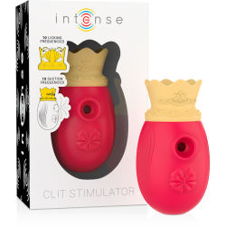 INTENSE ESTIMULADOR CLITORIS 10 MODOS DE SUCCION Y LICKING ROJO 2
