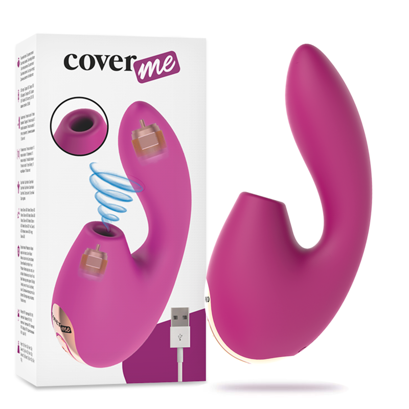 COVERME CLITORAL SUCCIONADOR VIBRADOR POTENTE G SPOT RUSH