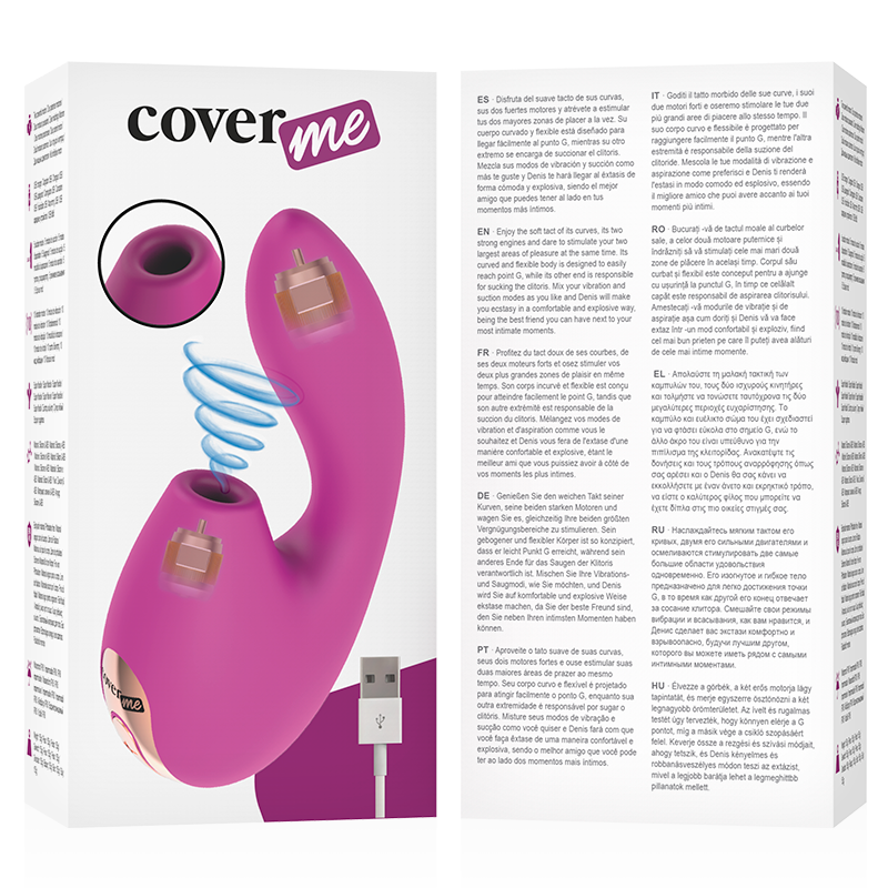 COVERME CLITORAL SUCCIONADOR VIBRADOR POTENTE G SPOT RUSH