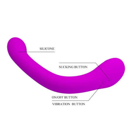 PRETTY LOVE ALEX VIBRADOR Y SUCCIONADOR DE CLITORIS LILA