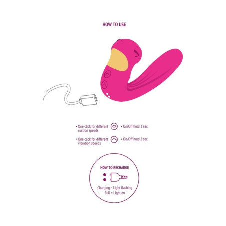 XOCOON CELESTIAL LOVE VIBE ESTIMULADOR FUCSIA