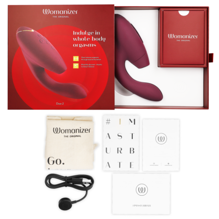 WOMANIZER DUO 2 ESTIMULADOR BURDEOS