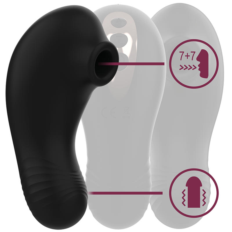 RITHUAL SHUSHU PRO POCKET ESTIMULADOR CLITORIS 2 POTENTES MOTORES AZABACHE