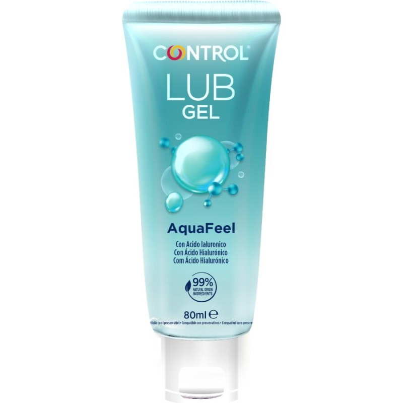 CONTROL AQUAFEEL LUBRICANTE CON ACIDO HIALURONICO 80 ML