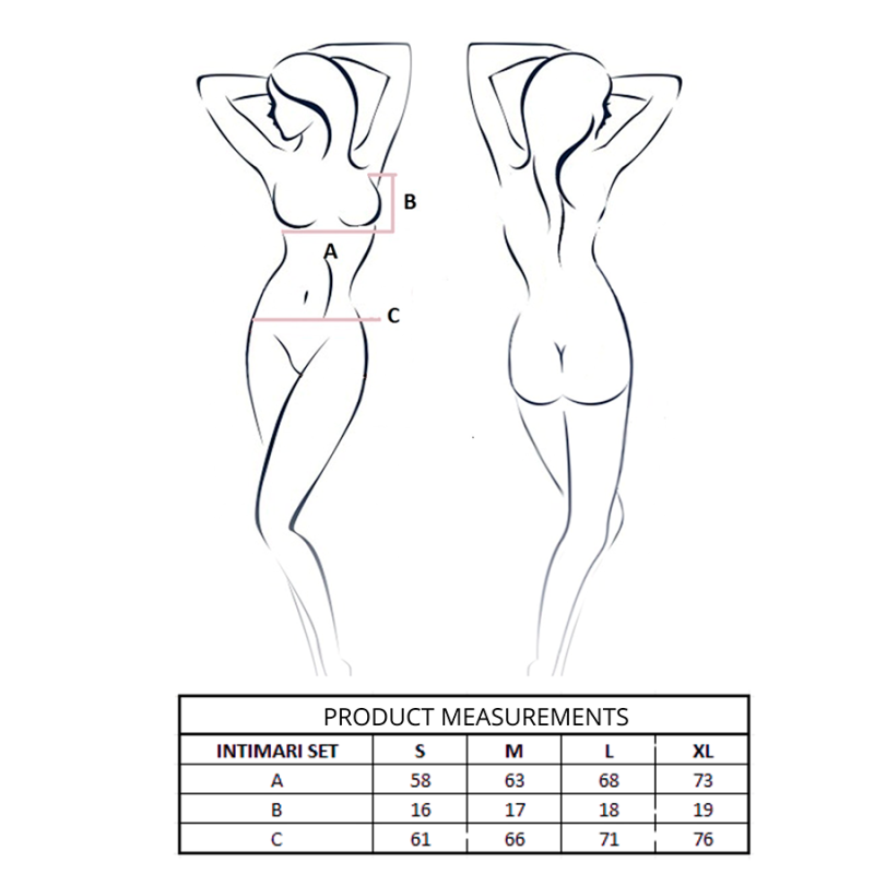 PASSION INTIMARI SET SUJETADOR BRAGAS ROSA L XL