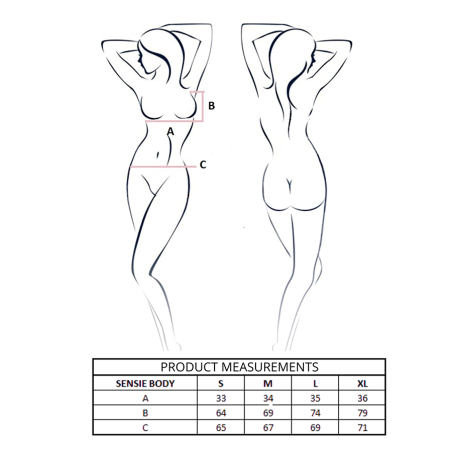 PASSION SENSIE BODY NEGRO L XL