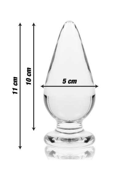 NEBULA SERIES BY IBIZA MODELO 4 PLUG CRISTAL BOROSILICATO TRANSPARENTE 11 CM O 5 CM
