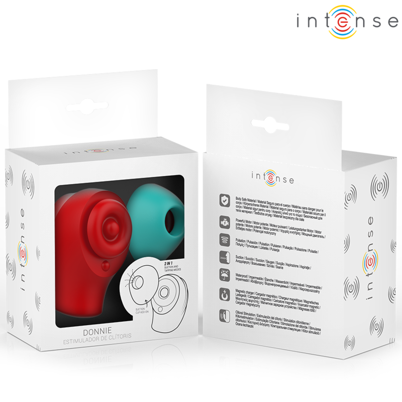 INTENSE DONNIE ESTIMULADOR CLITORIS ROJO VERDE