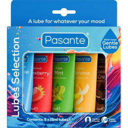 PASANTE PACK LUBRICANTES SABORES VARIADOS 5 UDS X 15 ML 2