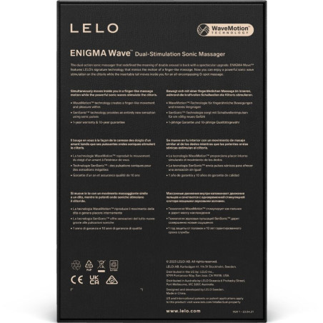 LELO ENIGMA WAVE MASAJEADOR TRIPLE VIBRACION NEGRO