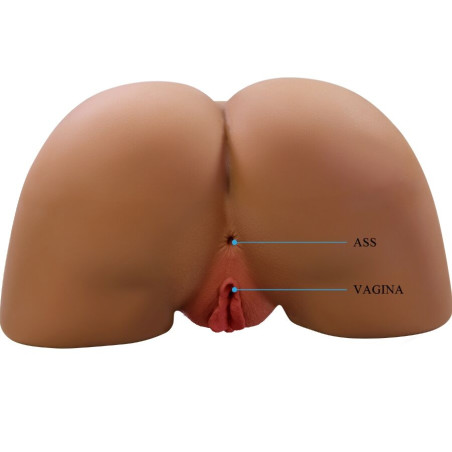 CRAZY BULL GERIANN TRASERO FEMENINO REALISTA VIBRADOR SUCCIONADOR CON SONIDO 55 KG