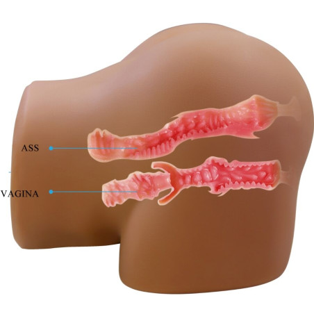 CRAZY BULL GERIANN TRASERO FEMENINO REALISTA VIBRADOR SUCCIONADOR CON SONIDO 55 KG