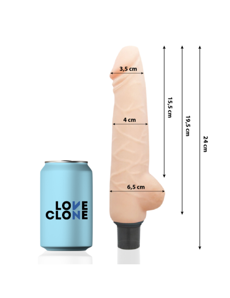 LOVECLONE HARALD SELF LUBRICATION VIBRADOR 24 CM O 4 CM