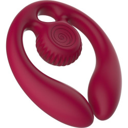 SNAIL VIBE GIZI DUO ESTIMULADOR DE PAREJAS CONTROL REMOTO BURDEOS 2