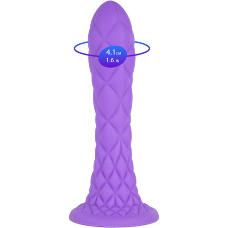SILEXD DREAMY DILDO FANTASY SILICONA LIQUIDA TERMOREACTIVO VIOLETA 185 CM