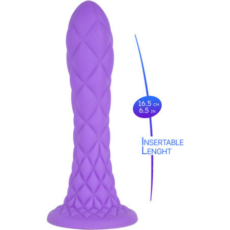 SILEXD DREAMY DILDO FANTASY SILICONA LIQUIDA TERMOREACTIVO VIOLETA 185 CM