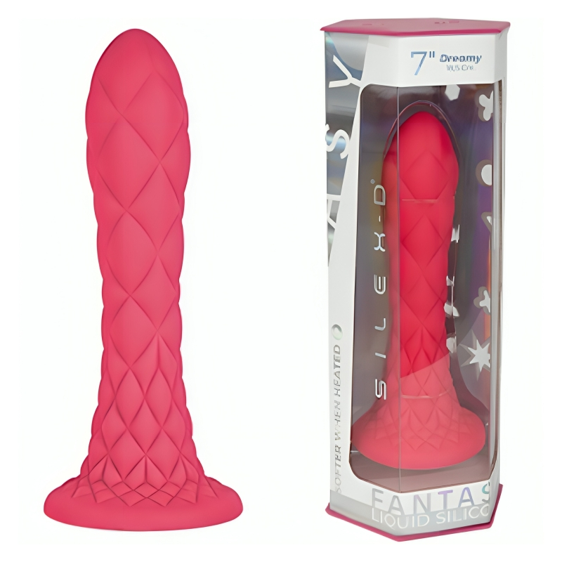 SILEXD DREAMY DILDO FANTASY SILICONA LIQUIDA TERMOREACTIVO FUCSIA 185 CM
