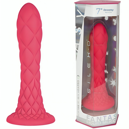 SILEXD DREAMY DILDO FANTASY SILICONA LIQUIDA TERMOREACTIVO FUCSIA 185 CM
