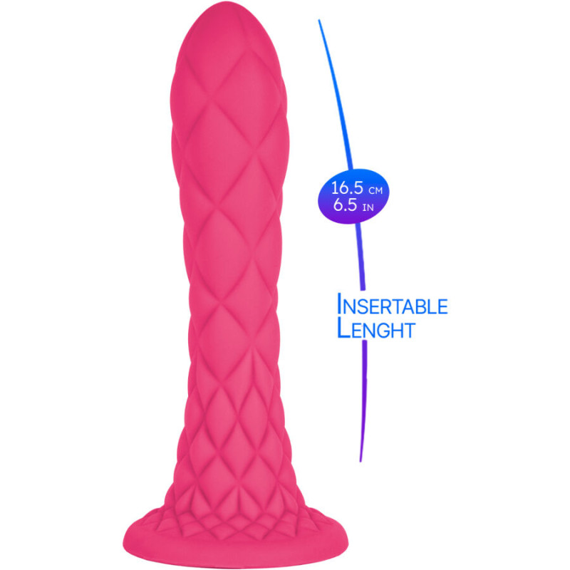 SILEXD DREAMY DILDO FANTASY SILICONA LIQUIDA TERMOREACTIVO FUCSIA 185 CM