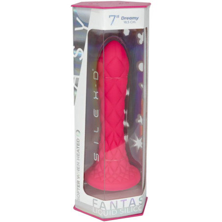 SILEXD DREAMY DILDO FANTASY SILICONA LIQUIDA TERMOREACTIVO FUCSIA 185 CM