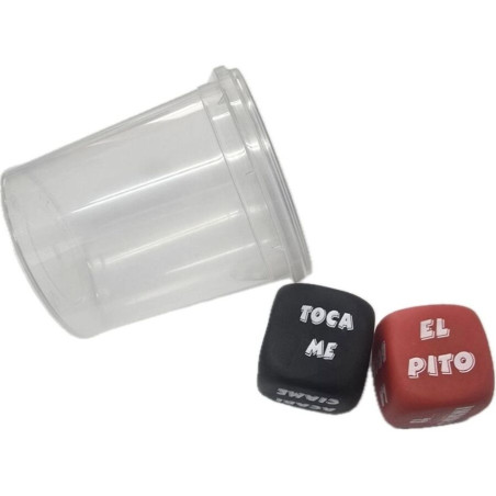DIABLO PICANTE DADOS VERBO LUGAR DEL CUERPO CON CUBILETE