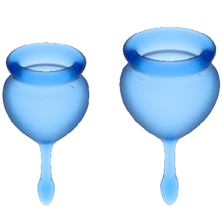 SATISFYER FEEL GOOD KIT COPA MENSTRUAL AZUL INTENSO 15 20 ML