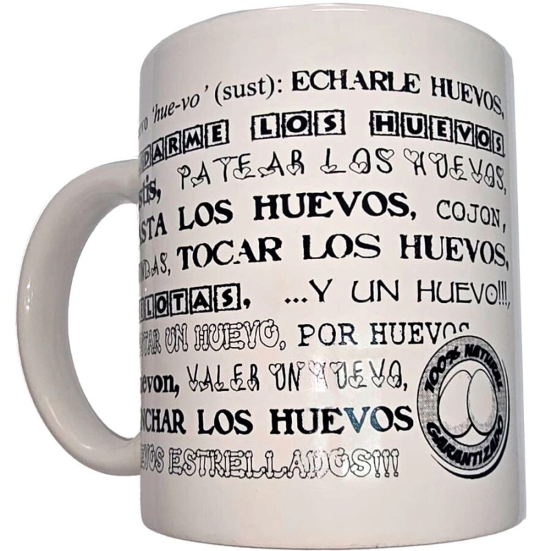 DIABLO PICANTE TAZA BLANCA DE SINONIMOS HUEVOS 370 ML