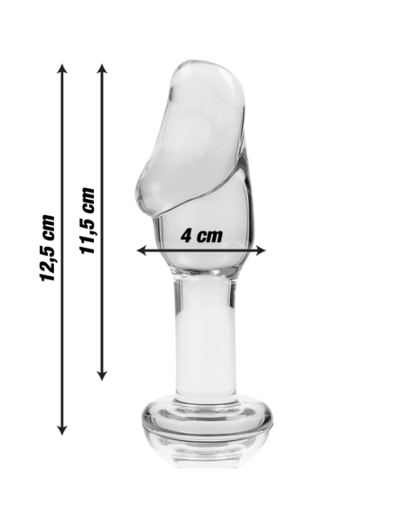 NEBULA SERIES BY IBIZA MODELO 6 PLUG CRISTAL BOROSILICATO TRANSPARENTE 125 CM O 4 CM