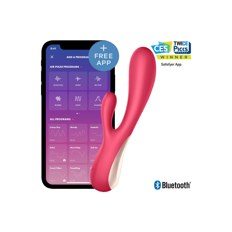 SATISFYER MONO FLEX ROJO CON APP
