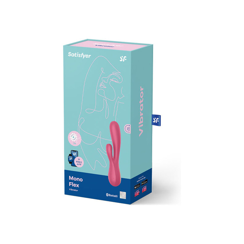 SATISFYER MONO FLEX ROJO CON APP