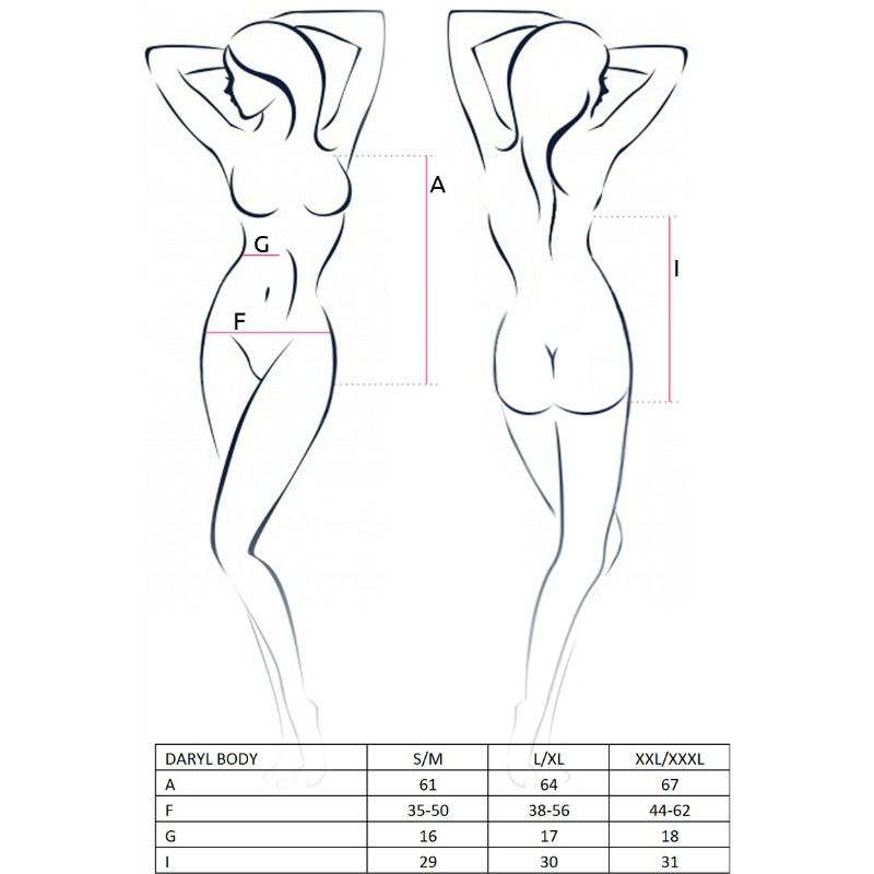 PASSION WOMAN DARYL TEDDY NEGRO TALLA S M