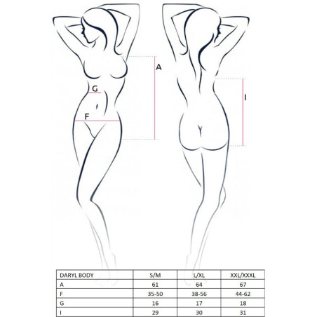 PASSION WOMAN DARYL TEDDY NEGRO TALLA L XL