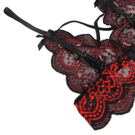 SUBBLIME SET DOS PIEZAS TOP Y PANTIES ENCAJE S M