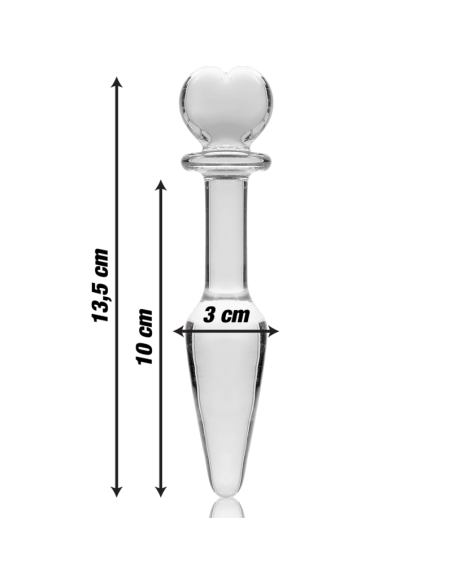 NEBULA SERIES BY IBIZA MODELO 7 PLUG CRISTAL BOROSILICATO TRANSPARENTE 135 CM O 3 CM