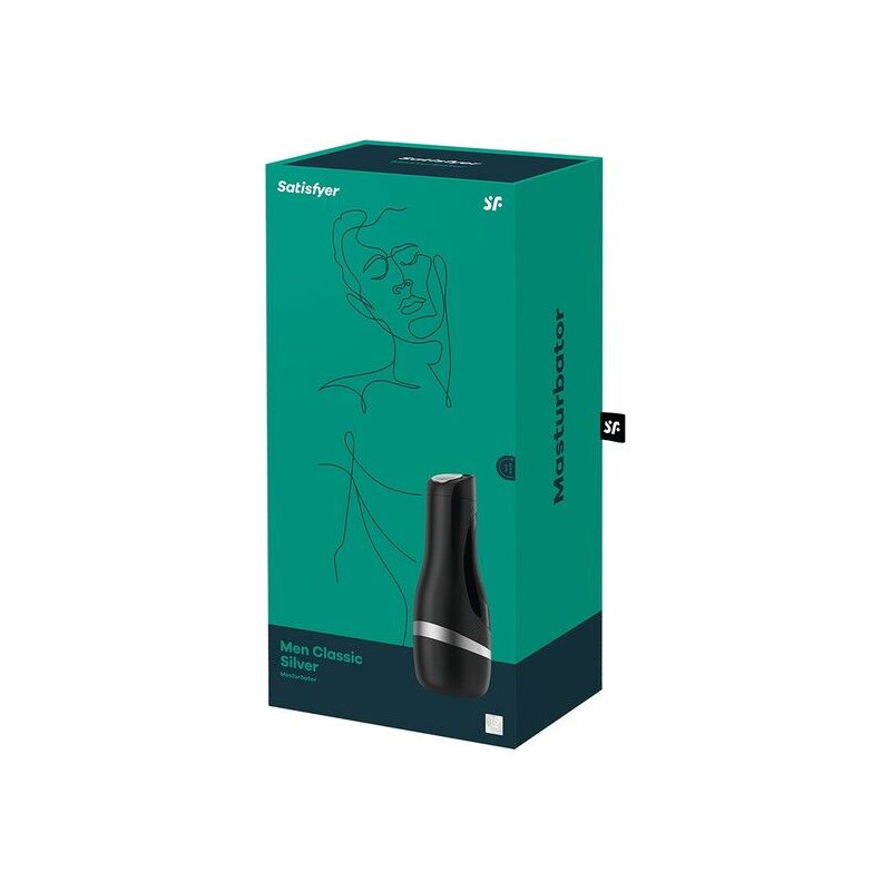 SATISFYER MASTURBADOR MEN CLASSIC PLATA