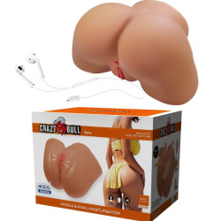 CRAZY BULL ILANA TRASERO FEMENINO REALISTA VIBRADOR SUCCIONADOR CON SONIDO 68 KG 2