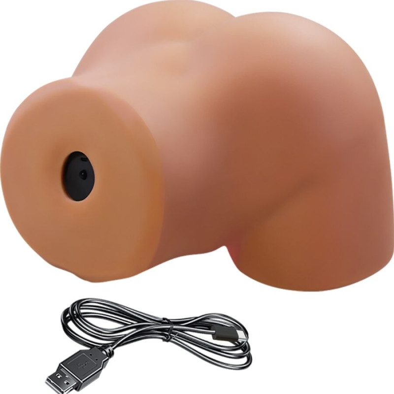 CRAZY BULL ILANA TRASERO FEMENINO REALISTA VIBRADOR SUCCIONADOR CON SONIDO 68 KG