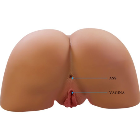 CRAZY BULL ILANA TRASERO FEMENINO REALISTA VIBRADOR SUCCIONADOR CON SONIDO 68 KG