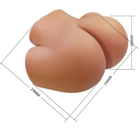 CRAZY BULL ILANA TRASERO FEMENINO REALISTA VIBRADOR SUCCIONADOR CON SONIDO 68 KG