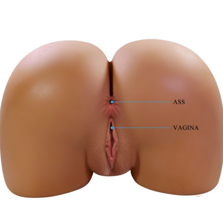CRAZY BULL WENDY TRASERO FEMENINO REALISTA VIBRADOR SUCCIONADOR CON SONIDO 11 KG